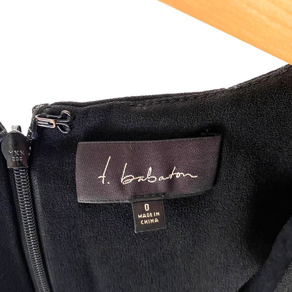 ARITZIA T. BABATON BLACK SHEATH MINI DRESS - Picture 3 of 4